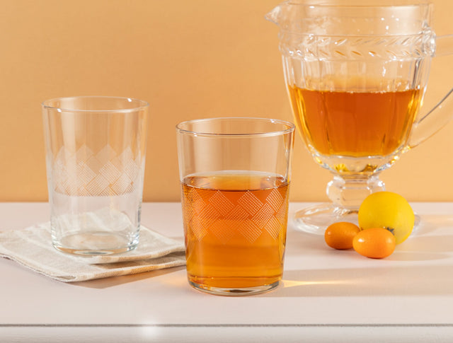 Pierretta 4-Piece Drinking Glass Set - 510ml Beverage Tumblers