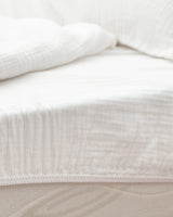 Marla Muslin 100% Cotton Fitted Duvet Cover Twin Bedding Set