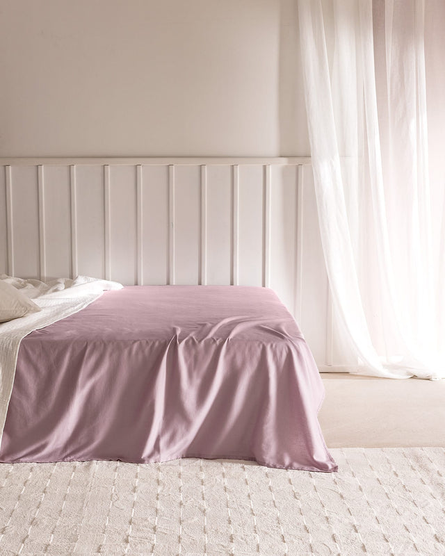 King Size 100% Cotton Sateen Flat Sheet
