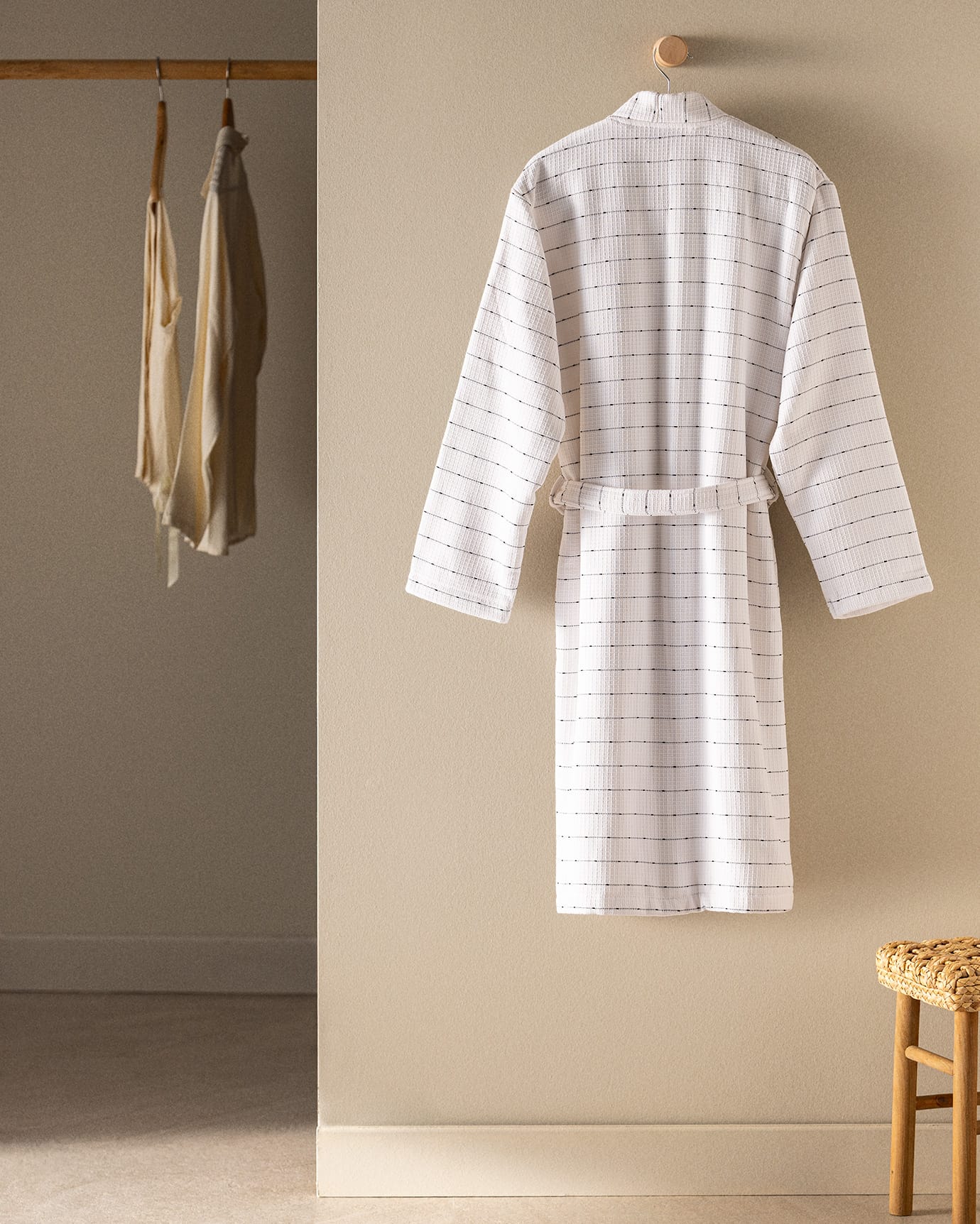 Soderna Unisex Cotton Kimono Bathrobe - Soft & Absorbent Loungewear