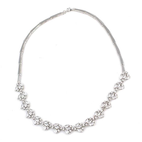 Premium 925 Sterling Silver Lotus Flower Stone Necklace