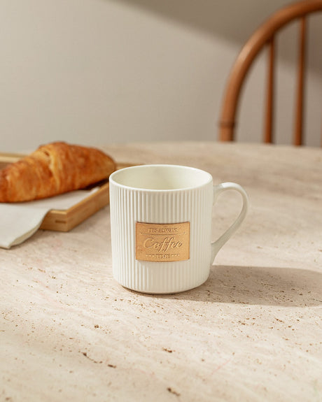 Elegant Gold Accent Ceramic Mug