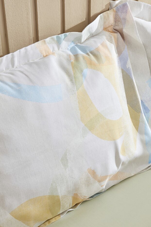 Favora Double Duvet Cover Set - Multicolor, 100% Cotton