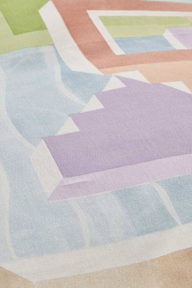 Semblance Double Duvet Cover Set - 100% Cotton, Multicolor