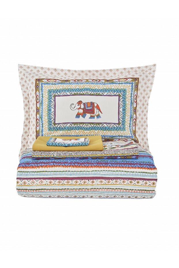Perez Single 100% Cotton Duvet Cover Set with Pique