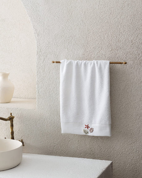 100% Cotton Face Towel - Elegant Ethe Embroidery