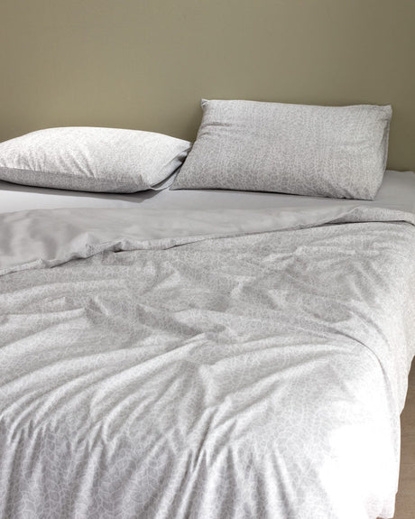 Grelot Double Cotton Printed Duvet Cover Set