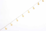 Sterling Silver Teardrop Filigree Anklet - Artisan Crafted