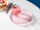 Durable Plastic Round Serving Tray - Modern Dory Design for Effortless Entertaining