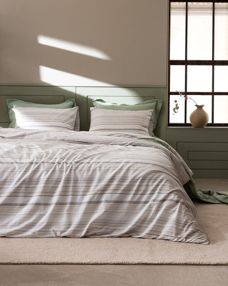 100% Cotton Ranforce Double Duvet Cover Set - Thayer Printed Design