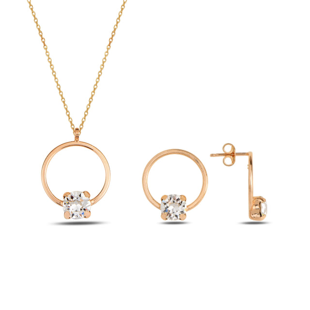 Elegant Metal Solitaire Ring - Effortlessly Chic Industrial Design