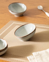 Porcelain Serving & Presentation Bowl - Unique Amorphous Design