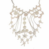 925 Sterling Silver Star Filigree Necklace - Traditional Turkish Design