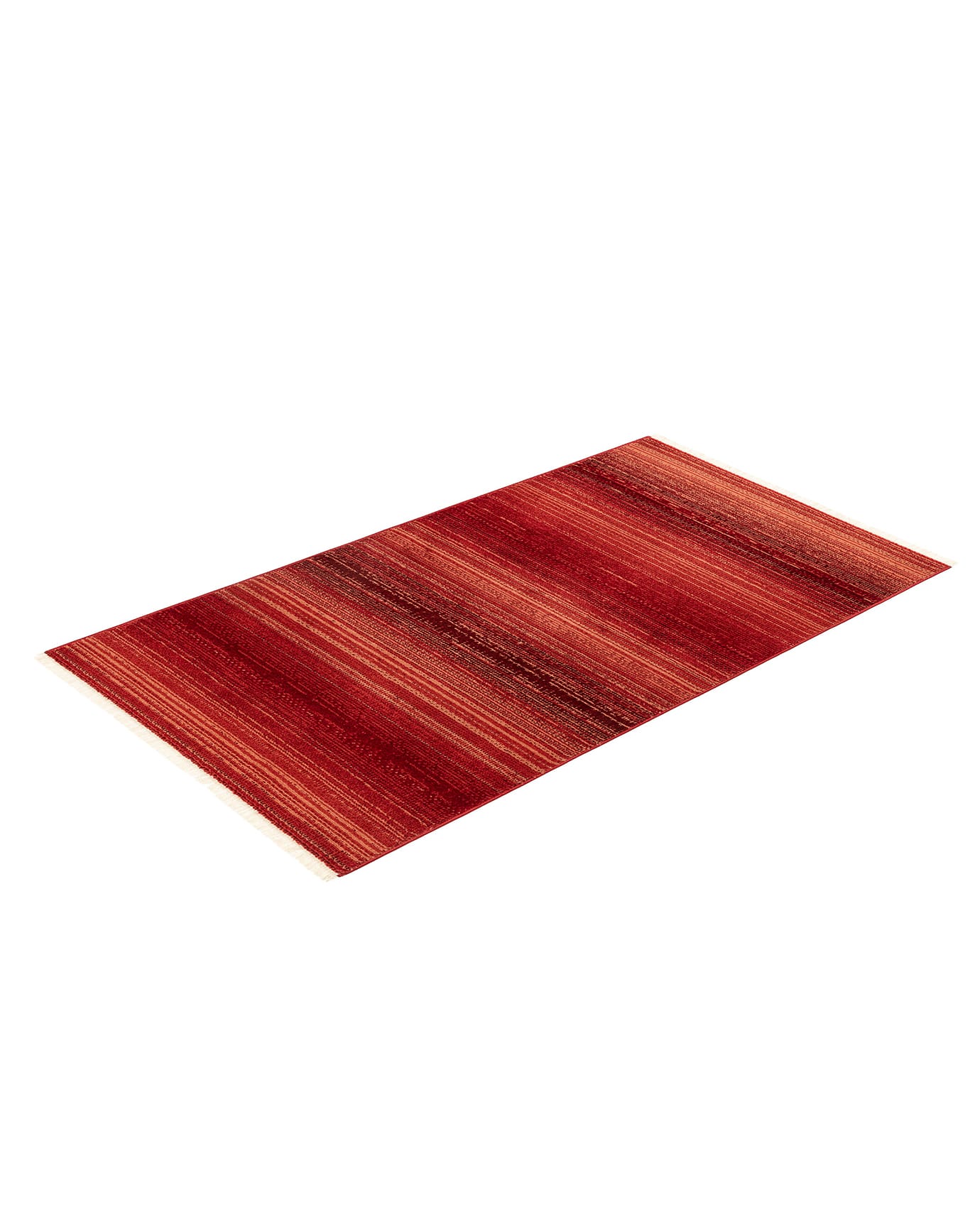 Orient Cadre Terracotta Area Rug - 76x150 cm Accent Carpet