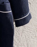 Set Accappatoio Kimono Unisex in Cotone 100% con Pantofole - Collezione Yacht