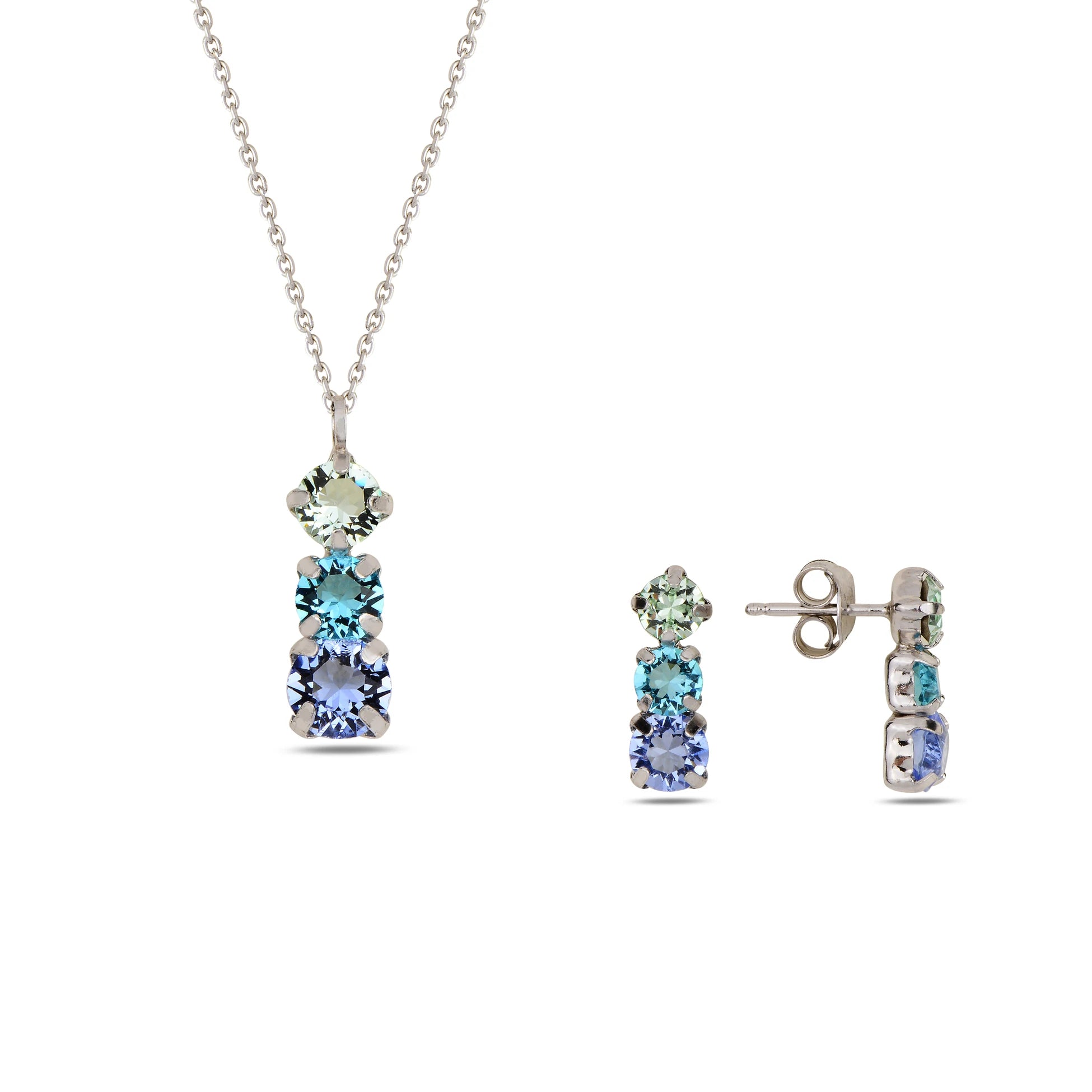 Modern Jewelry Set - Elegant Horizontal Design