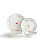New Bone 6-Person 24-Piece Dinner Set - Elegant Blue Design