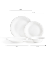Elegant New Bone China 6-Person Dinner Set - Viola Design