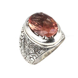 Handcrafted 925 Sterling Silver Oval Zultanite Men's Ring