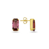 Boucles d'oreilles goutte en cristal étincelant - Taille coussin moderne et baguette