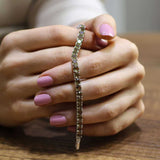 Sterling Silver Square Zultanite Line Bracelet - Captivating Gemstone