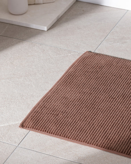 100% Cotton Bath Mat Floor Towel - Charles Terracotta