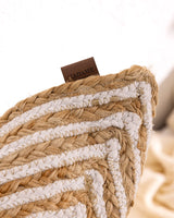 Natural Jute Decorative Pillow Cover - Trocadero Style