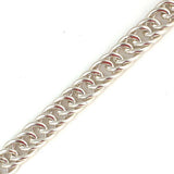 Premium Sterling Silver Box Clasp Gourmet Chain Bracelet