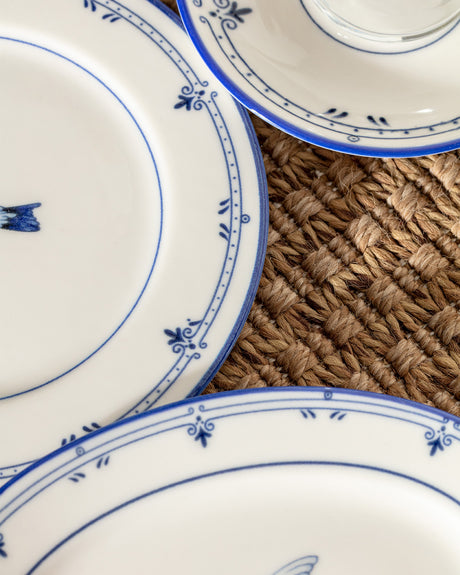 New Bone Porcelain 2-Person Dining Set - Oiseau Collection