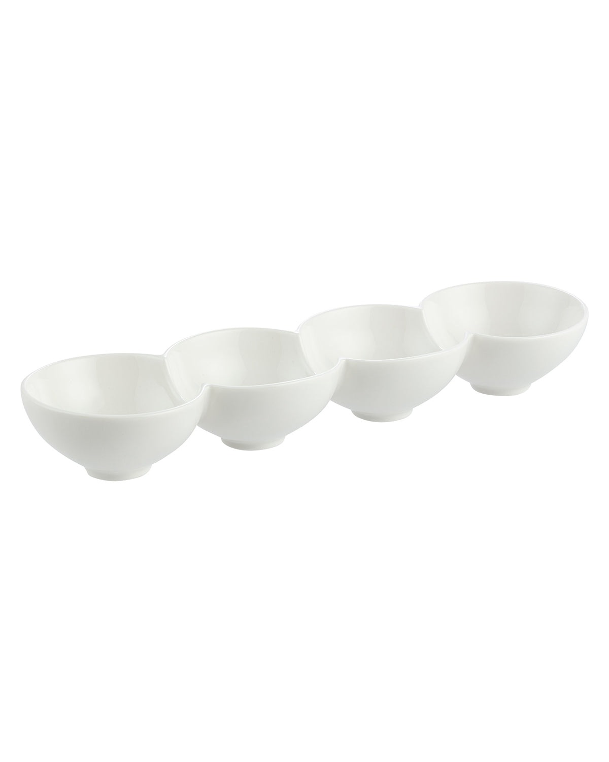 New Bone China 4-Compartment Serving Plate - Modern Petit Concept
