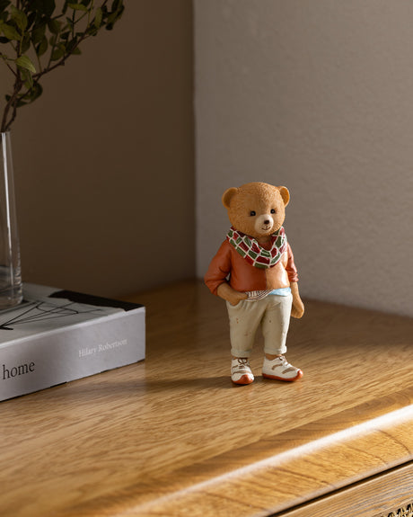 Polyester Decorative Figurine - Elegant Salmon Hue