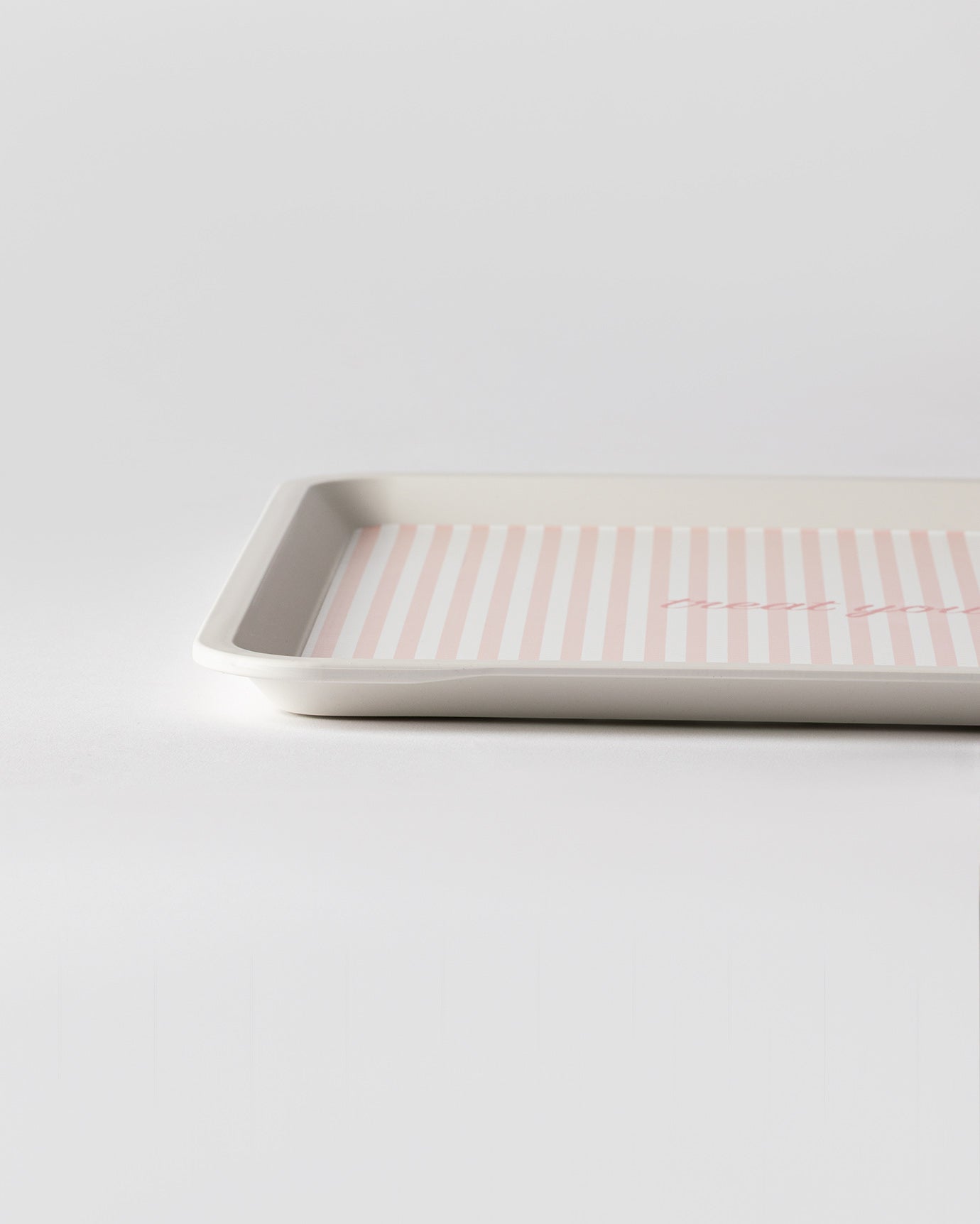 Durable Plastic Square Serving Tray - Modern Minimalist Design