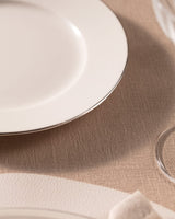 New Bone China 6-Person Dinner Set - Gold & Platinum Rim