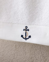 Asciugamano Viso in Cotone Premium - Ricamo Ancora Nautica