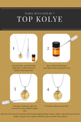 Scented Glass Globe Pendant Necklace - Plum Aroma Diffuser