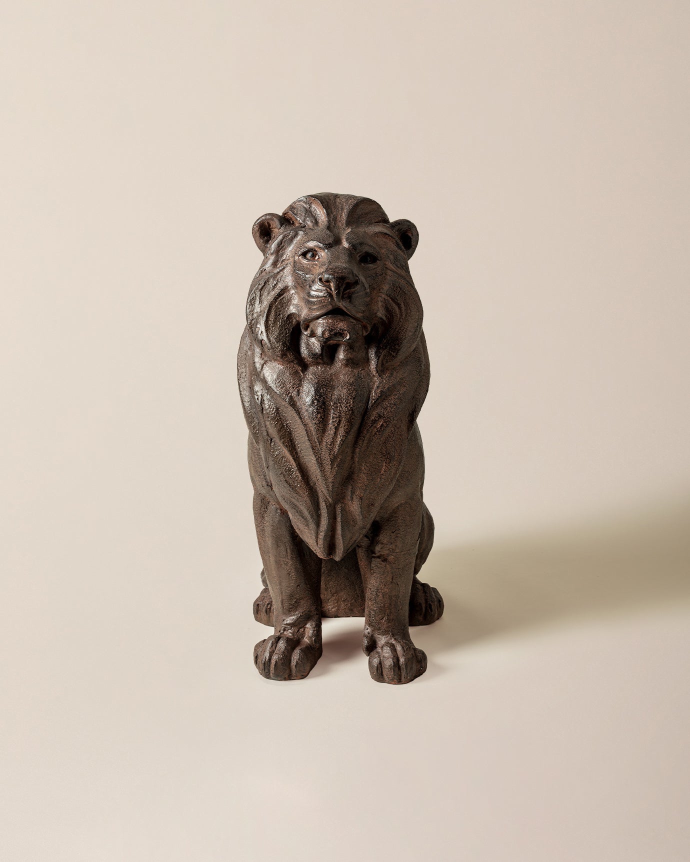 Mgo Abstract Decorative Bust - Contemporary Brown Home Accent Sculpture