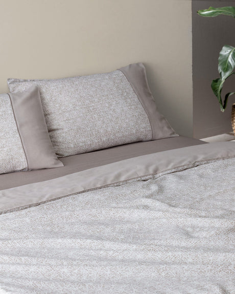 100% Cotton King Size Duvet Cover Set - Astrid Crepe Print Design