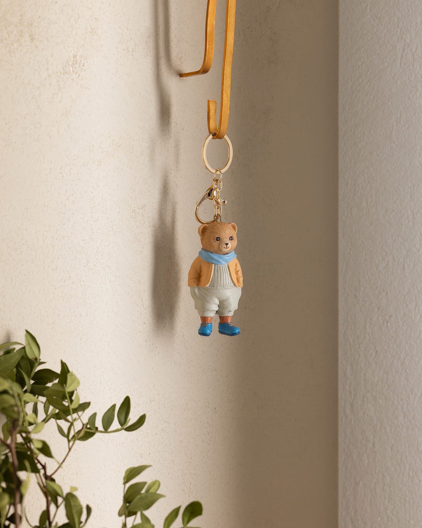 Paddington Bear Keychain Accessory - Salmon & Blue
