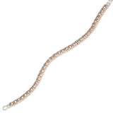 Sterling Silver Square Zultanite Line Bracelet - Captivating Gemstone