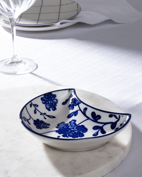 New Bone China Plate - Rêve Bleu Sauvage Blue & White