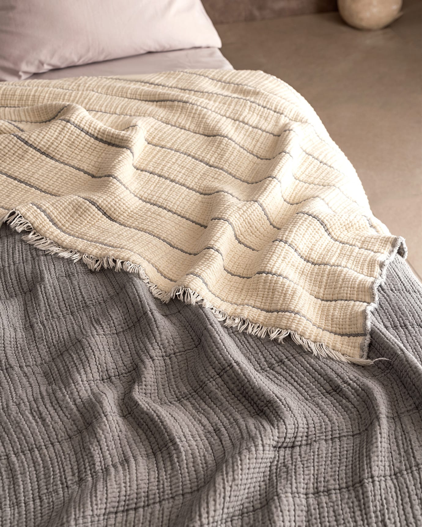 Soft Cotton Twin Bedspread Coverlet - Lightweight Decorative Bedding