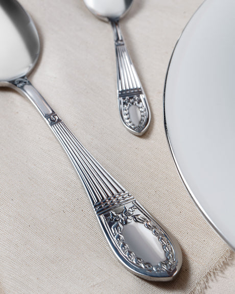 Elegant Stainless Steel 84-Pc Cutlery Set - La Papillion Design