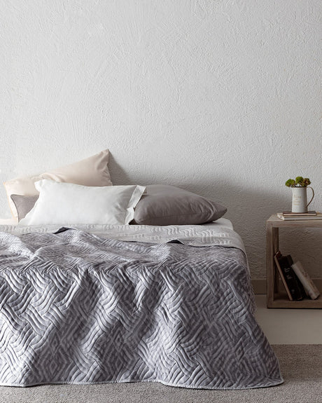 King Size Printed Bedspread Cover - Darcia Pattern
