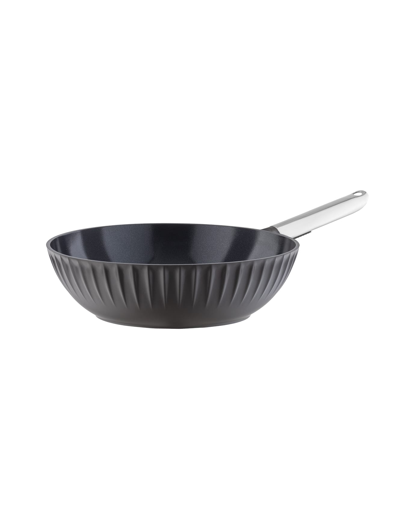 Non-Stick Brown 30 cm Wok Pan for Stir-Fry Cooking