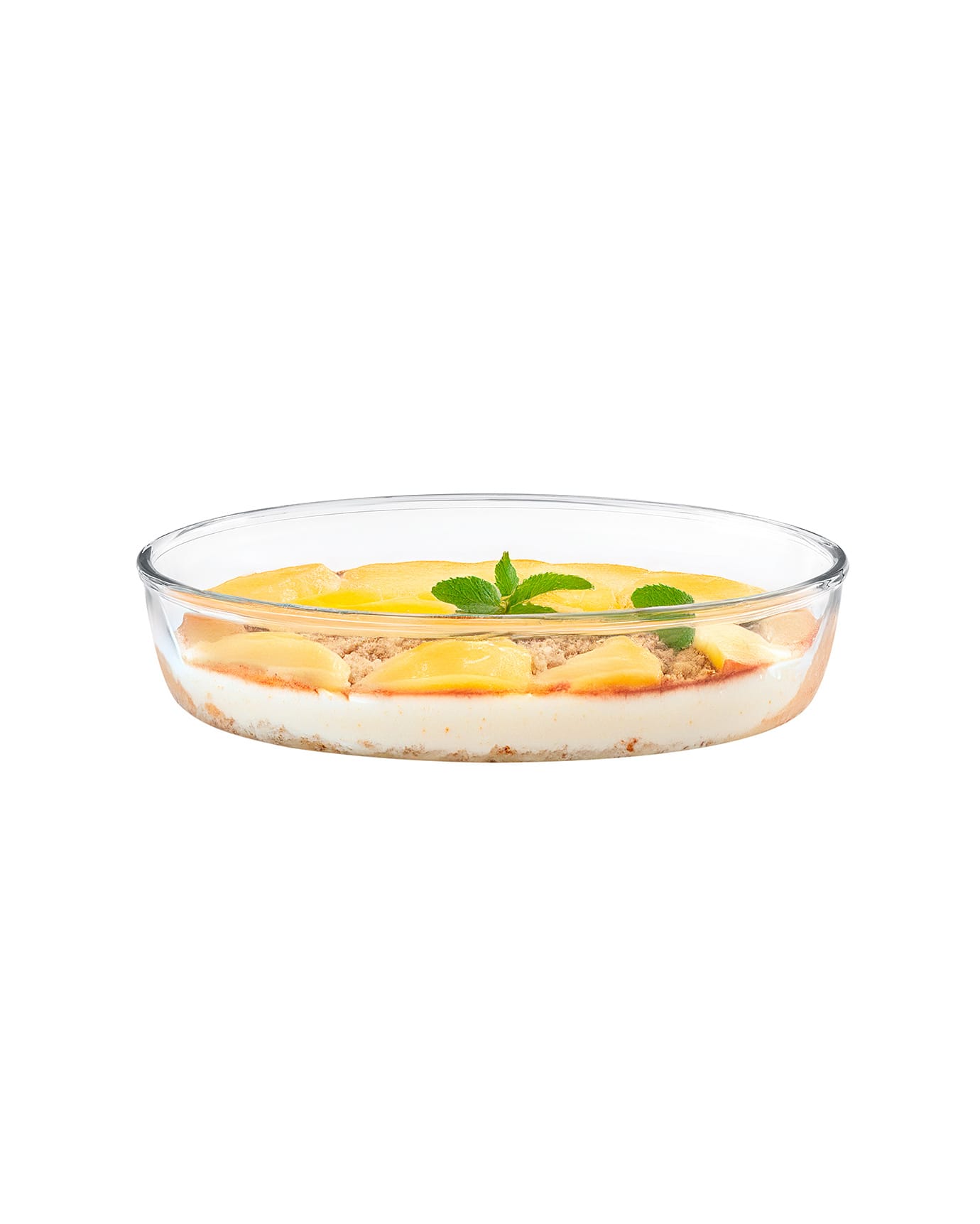 Small Oval Borosilicate Glass Baking Dish