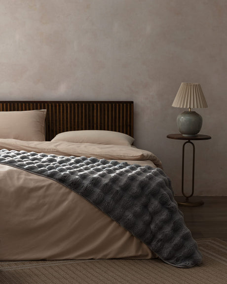 Polyester Bed Runner - Modern Solid Design