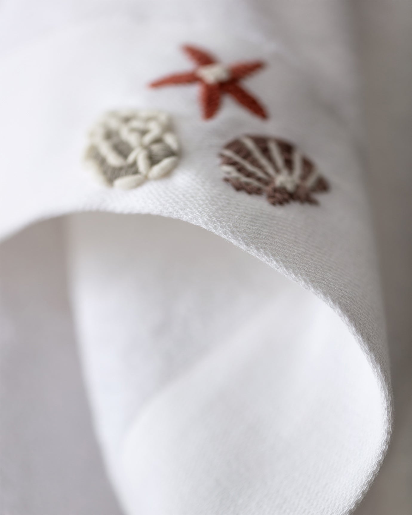 100% Cotton Face Towel - Elegant Ethe Embroidery