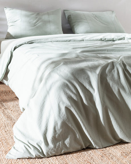 100% Cotton Double Duvet Cover Set - Rosalie Dobby Weave