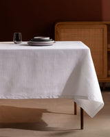 100% Cotton Stain-Resistant Tablecloth - Elegant Dining