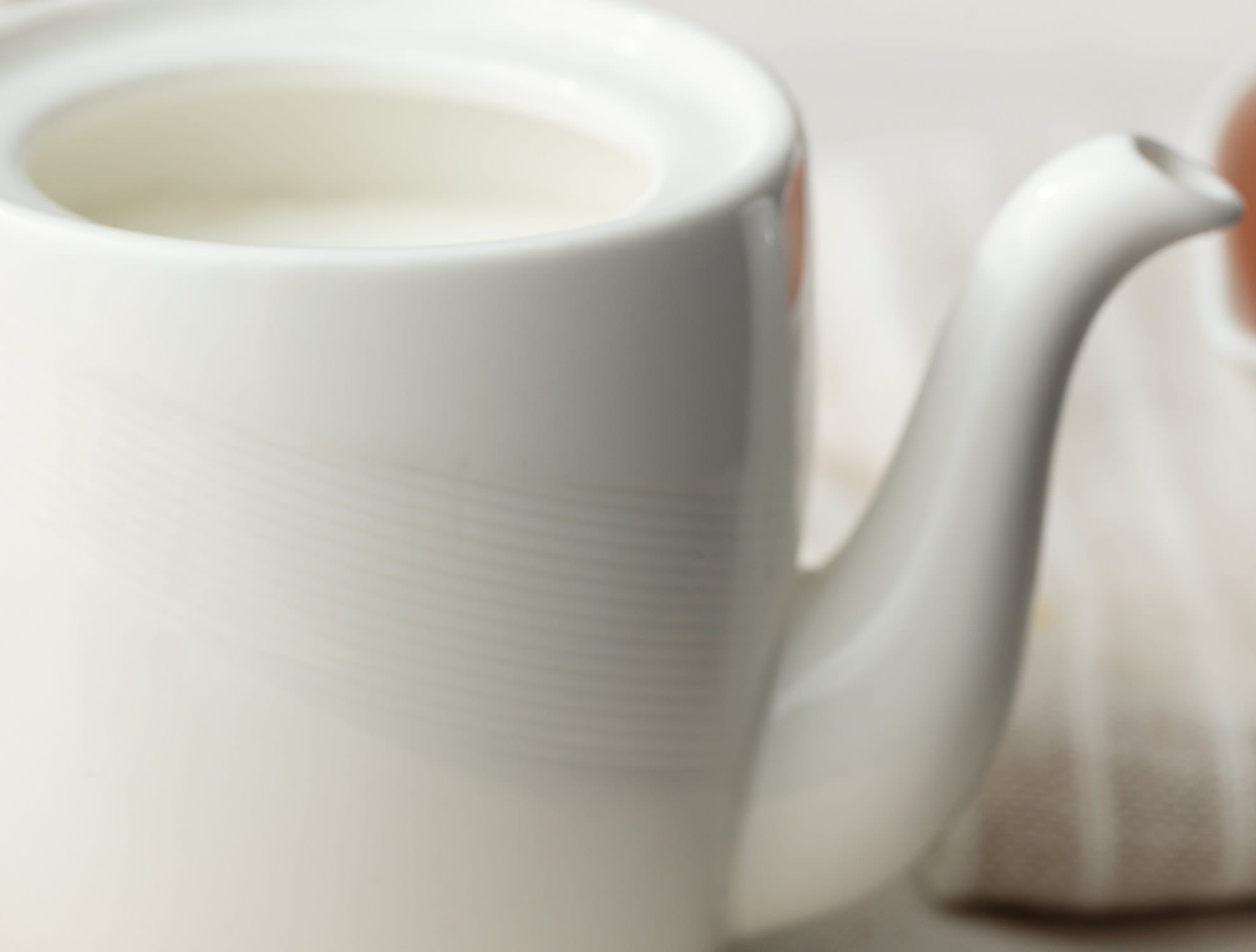 New Bone China Creamer - Elegant White Design